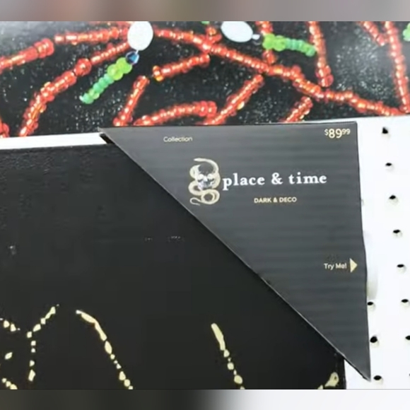 Joann Place & Time Dark & Deco Collection Light Up Spider Web Wall Decor Frame - Picture 9 of 9